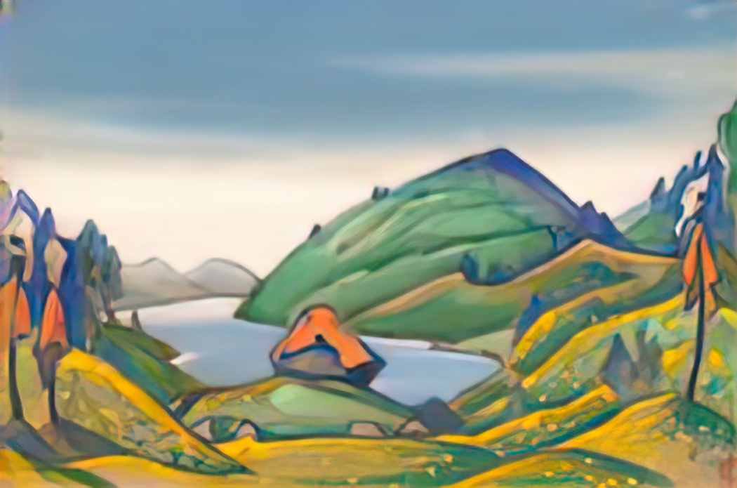 Nicholas Roerich study of scene decoration for the rite of spring 1944 Art A4 Photo Print