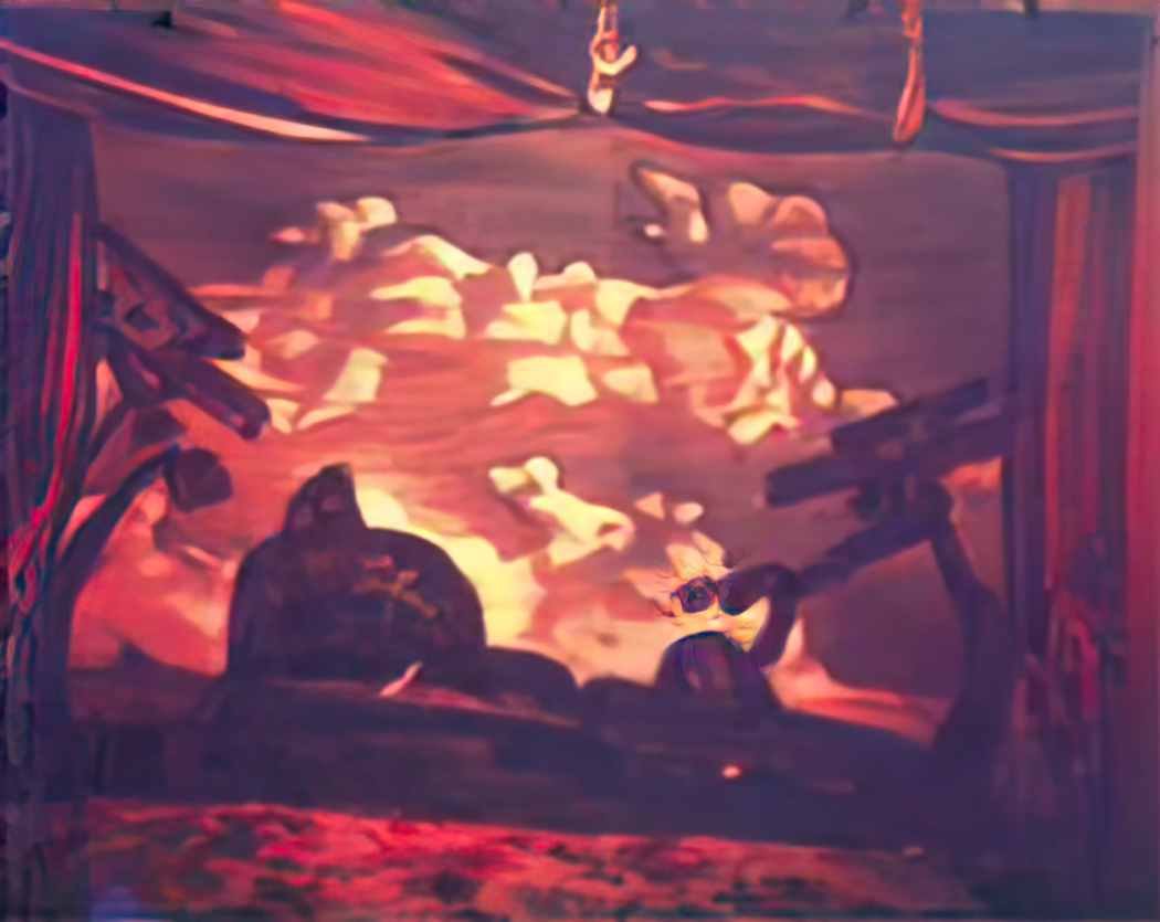 Nicholas Roerich study of scene design for night on bald mountain Art A4 Photo Print