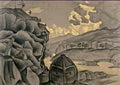 Nicholas Roerich study of scene design for peer gynt 1912 Art A4 Photo Print