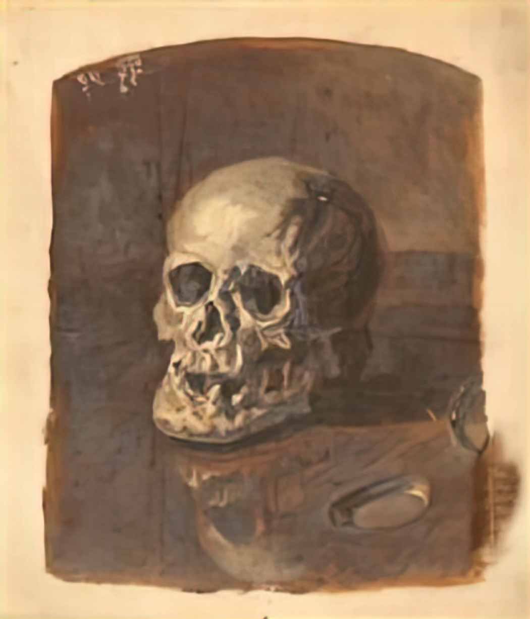 Nicholas Roerich study of skull 1894 Art A4 Photo Print