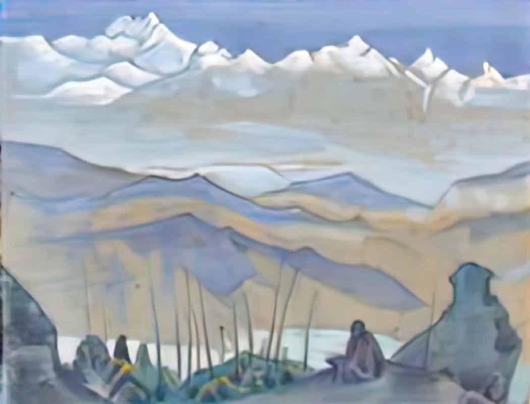 Nicholas Roerich study to book of wisdom Art A4 Photo Print