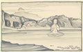 Nicholas Roerich study to lotos 1933 Art A4 Photo Print