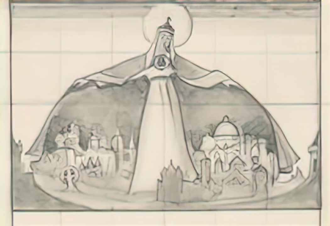 Nicholas Roerich study to madonna protectoris 1933 Art A4 Photo Print