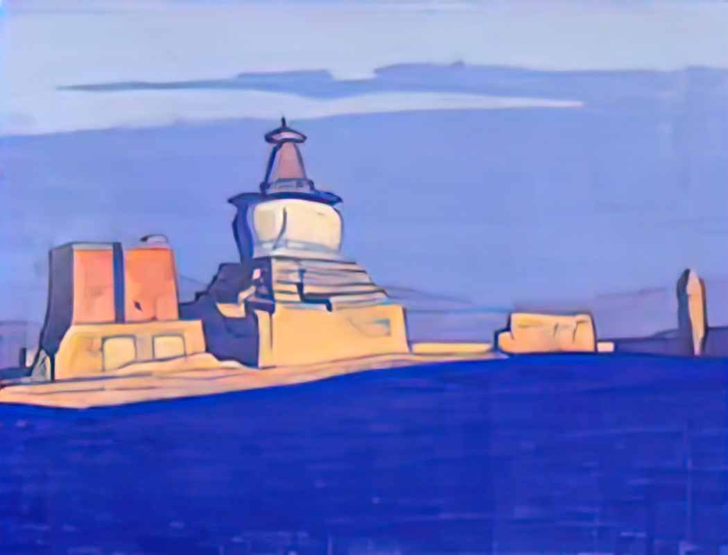 Nicholas Roerich stupa at chung chu 1928 Art A4 Photo Print