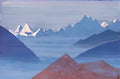 Nicholas Roerich sunset 1931 Art A4 Photo Print