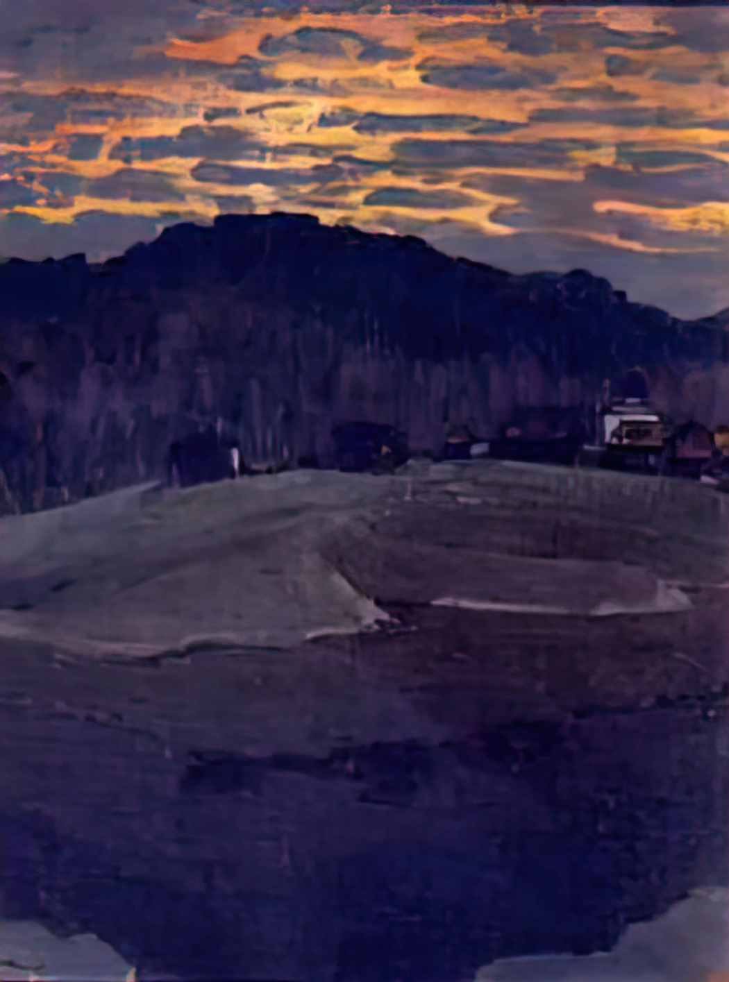 Nicholas Roerich sunset Art A4 Photo Print