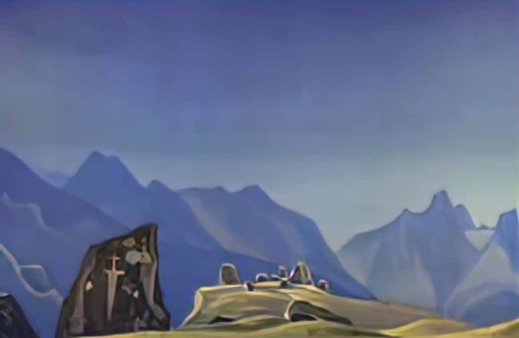 Nicholas Roerich sword of gesar 1932 Art A4 Photo Print