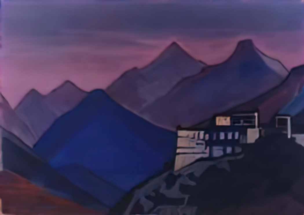 Nicholas Roerich takur castle 1932 Art A4 Photo Print