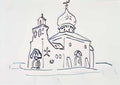 Nicholas Roerich temple in skvernitsy 1909 Art A4 Photo Print