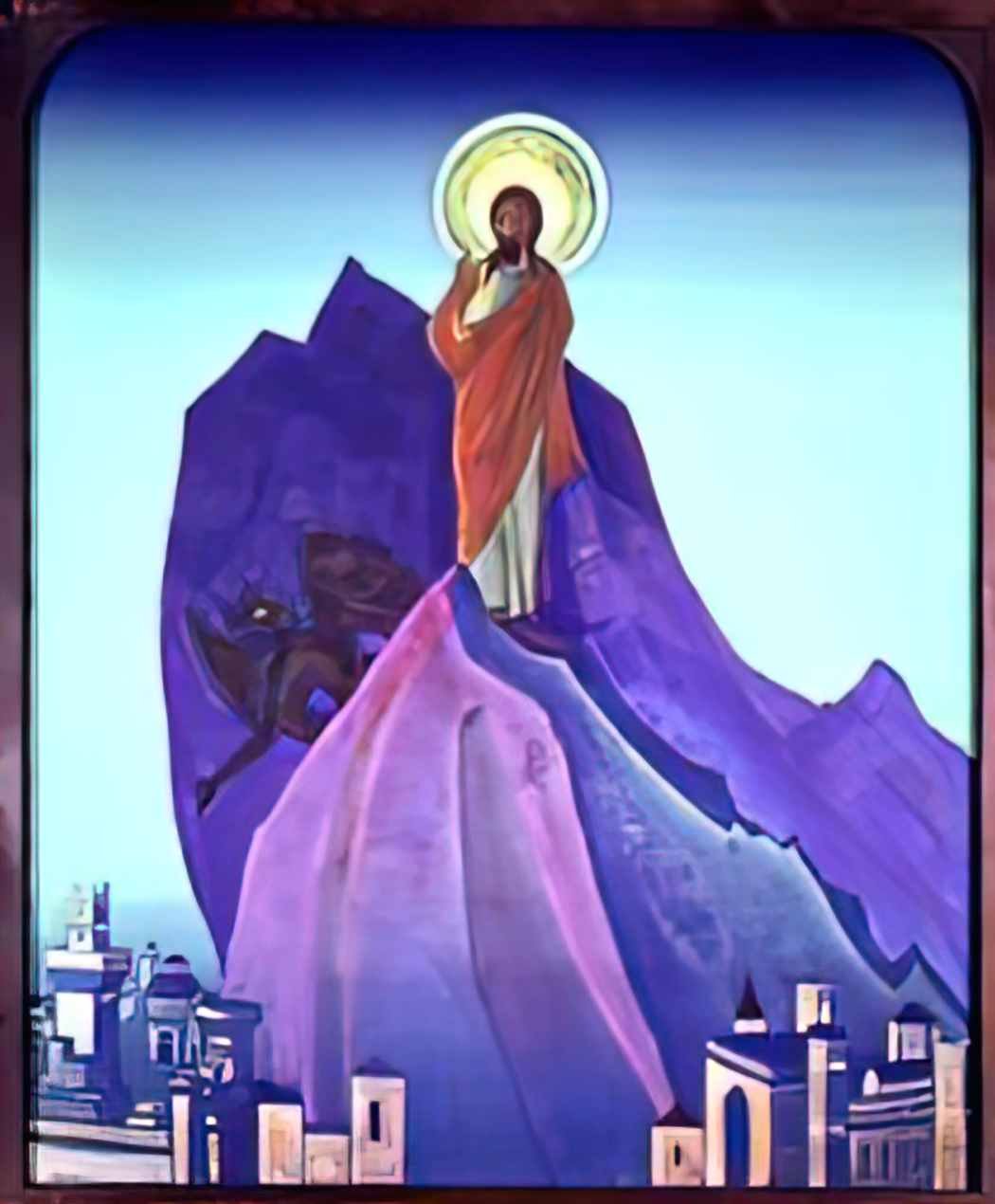 Nicholas Roerich temptation of christ 1933 Art A4 Photo Print