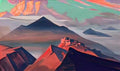Nicholas Roerich tent mountain 1933 Art A4 Photo Print