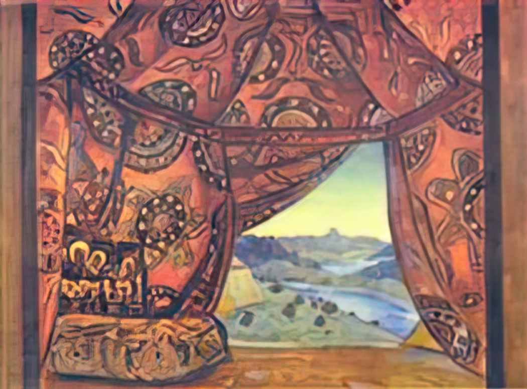 Nicholas Roerich tent of ivan the terrible 1909 Art A4 Photo Print
