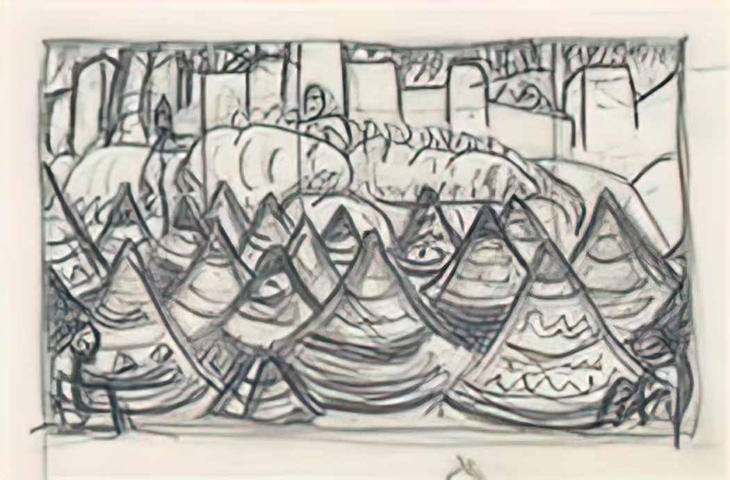 Nicholas Roerich tents Art A4 Photo Print