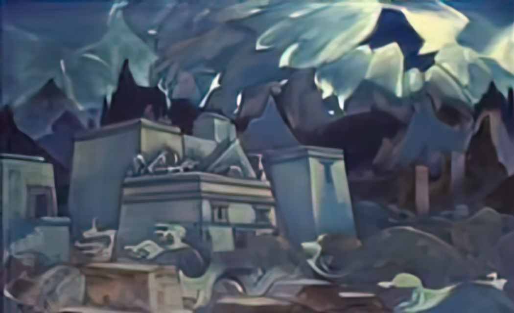 Nicholas Roerich the destruction of atlantis 1928 Art A4 Photo Print