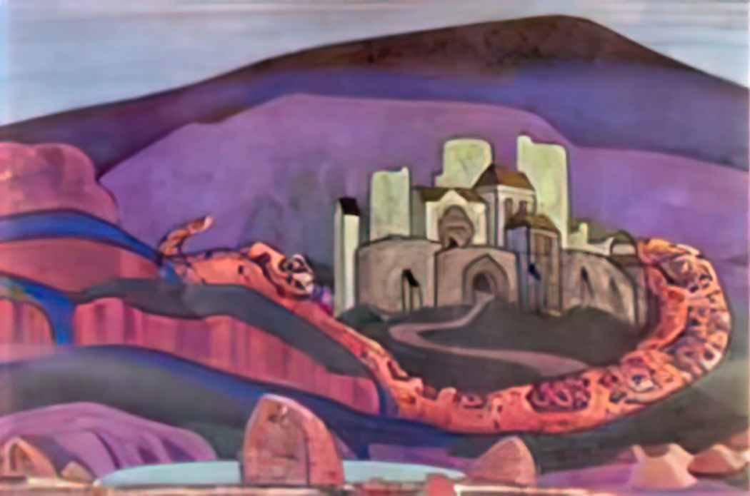 Nicholas Roerich the doomed city 1914 Art A4 Photo Print