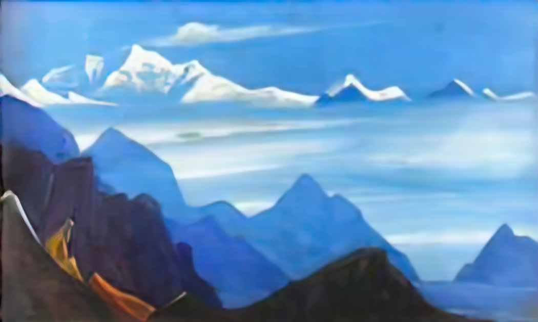 Nicholas Roerich the glory of himalayas Art A4 Photo Print