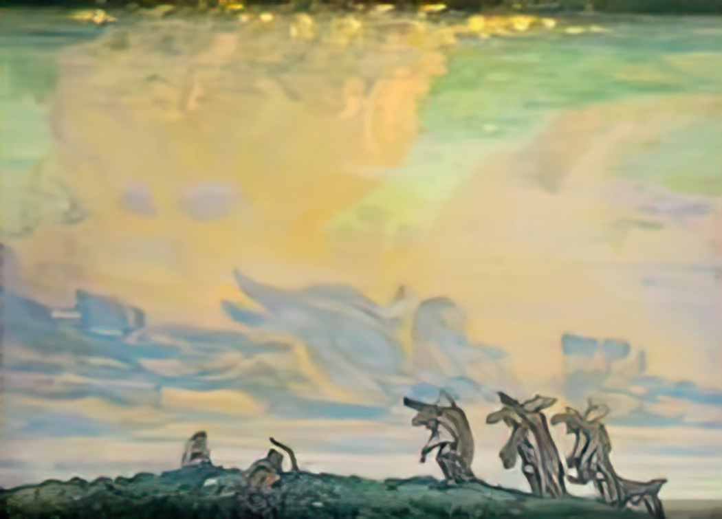 Nicholas Roerich the great sacrifice 1912 Art A4 Photo Print