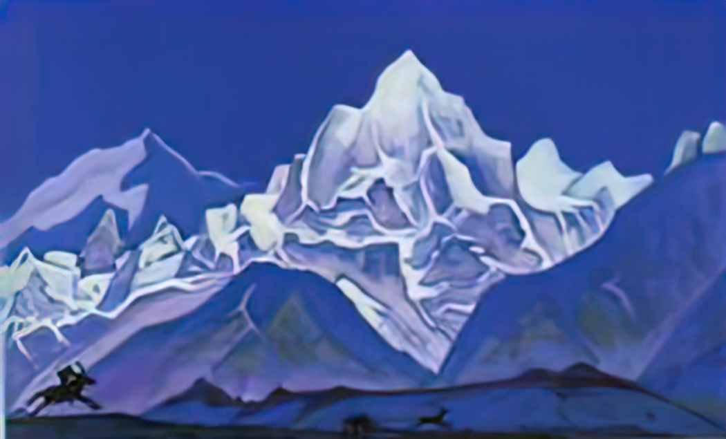 Nicholas Roerich the hunt 1937 Art A4 Photo Print