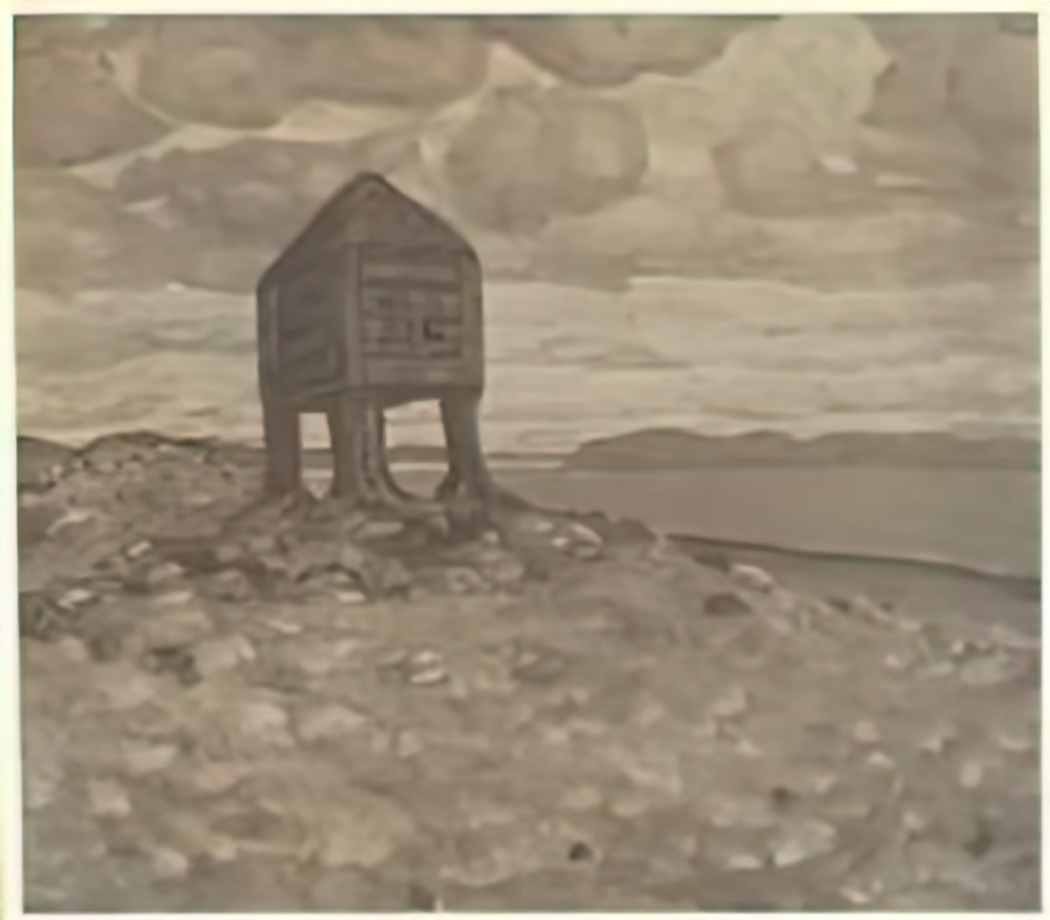 Nicholas Roerich the hut of dead 1909 Art A4 Photo Print