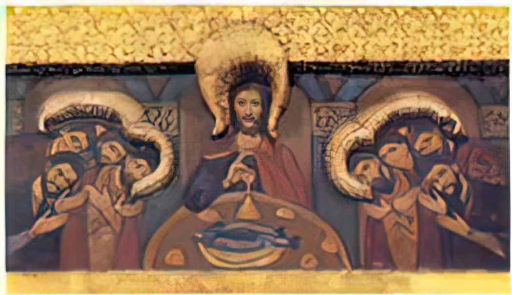 Nicholas Roerich the king s gate with the gate canopy the last supper 1907 Art A4 Photo Print