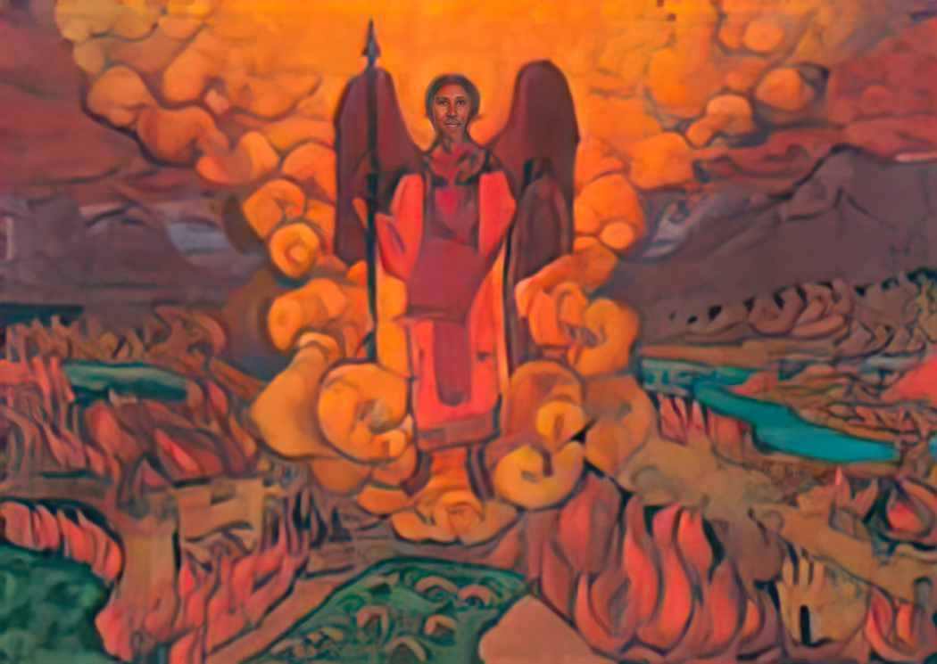 Nicholas Roerich the last angel 1912 Art A4 Photo Print