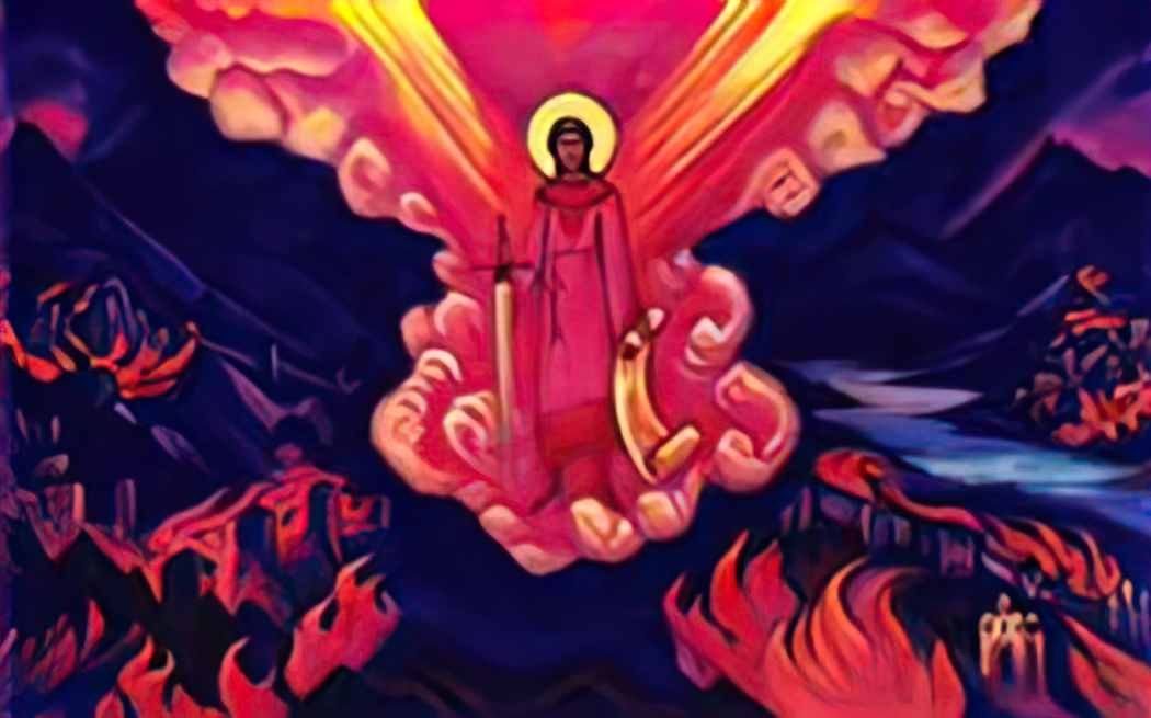 Nicholas Roerich the last angel 1942 Art A4 Photo Print