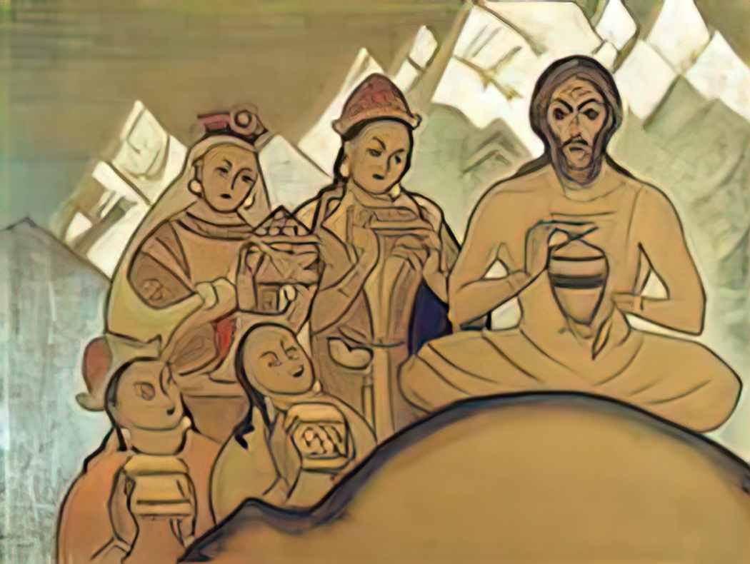 Nicholas Roerich the sacred gift 1924 Art A4 Photo Print
