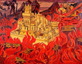 Nicholas Roerich the vicious town 1919 Art A4 Photo Print