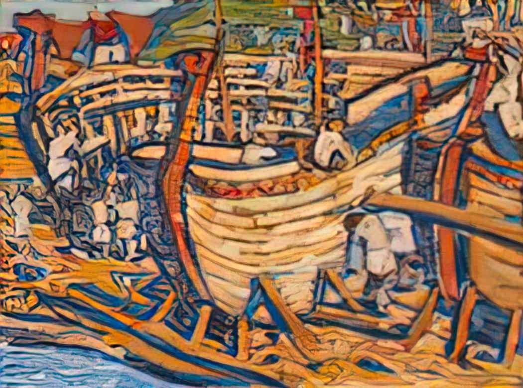 Nicholas Roerich they build the ships 1903 1 Art A4 Photo Print