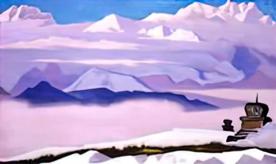 Nicholas Roerich tibet 1933 2 Art A4 Photo Print