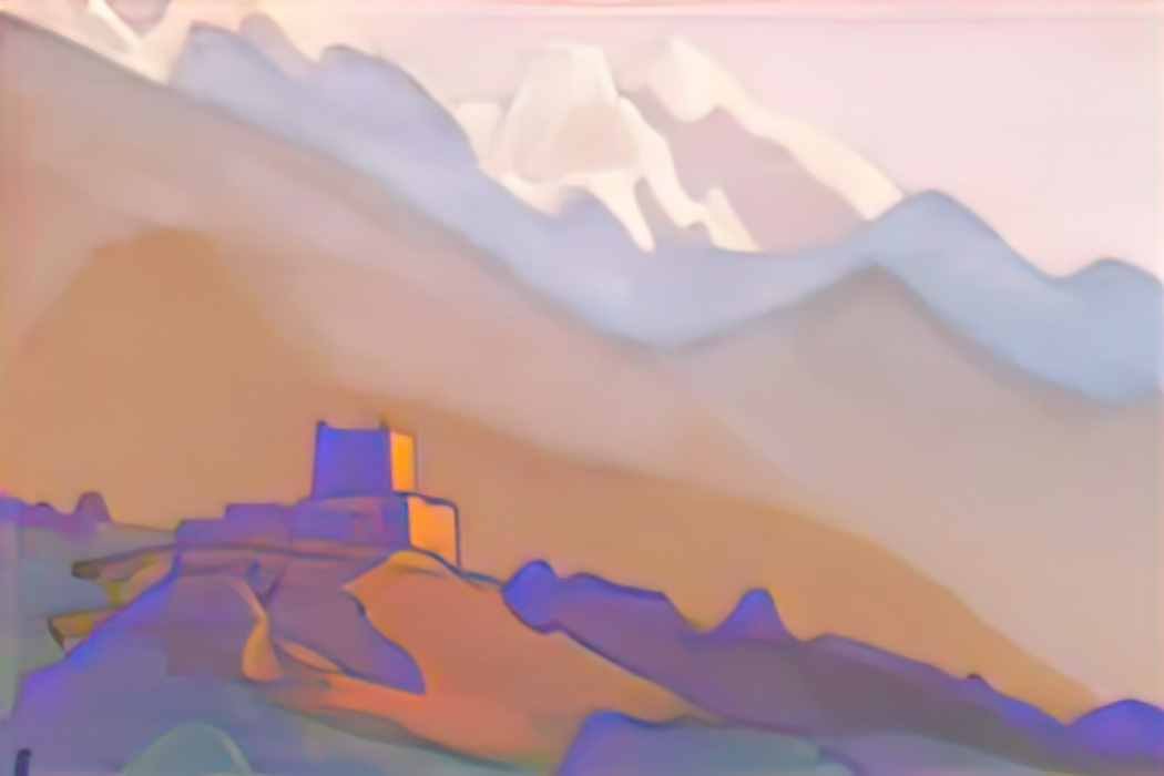 Nicholas Roerich tibet himalayas Art A4 Photo Print