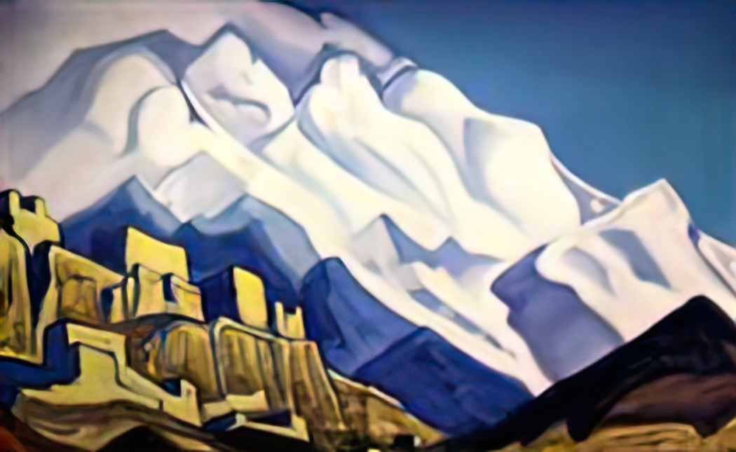 Nicholas Roerich tibet monastery Art A4 Photo Print