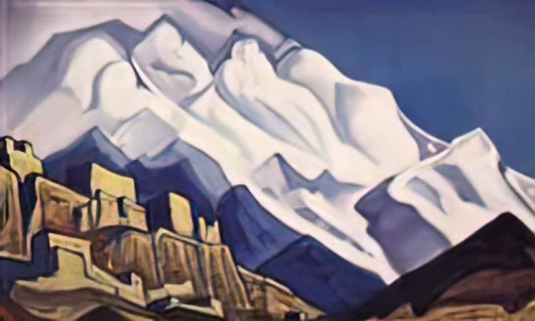 Nicholas Roerich tibet monastery in the mountains rakaposhi 1940 Art A4 Photo Print