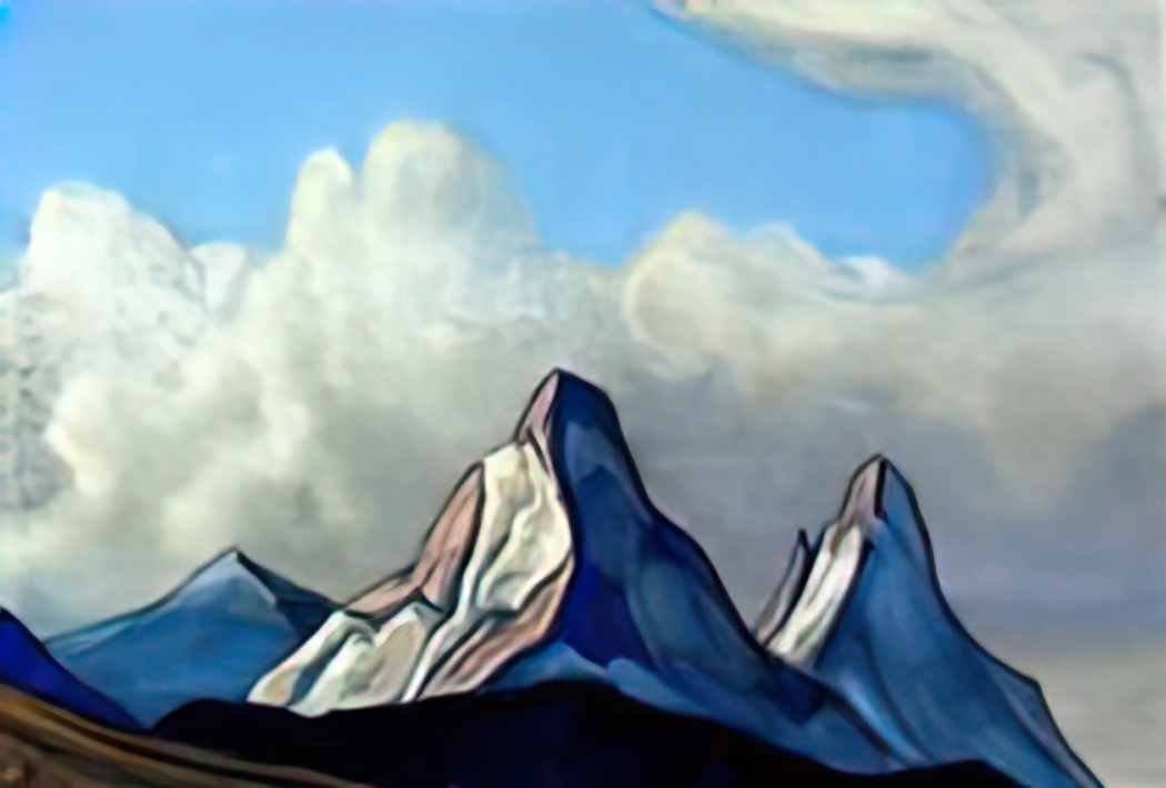 Nicholas Roerich tibet sacred stones mongolia Art A4 Photo Print