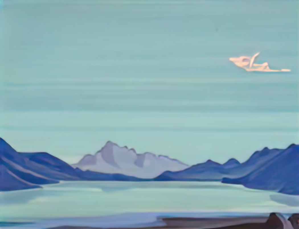 Nicholas Roerich tibetian lakes 1933 Art A4 Photo Print