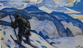 Nicholas Roerich traces mountain wanderer 1917 Art A4 Photo Print