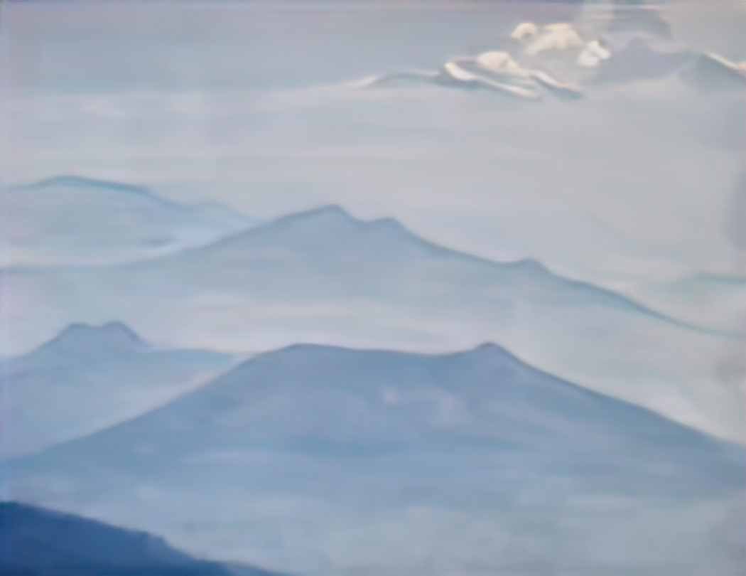 Nicholas Roerich trans himalayas near saga Art A4 Photo Print