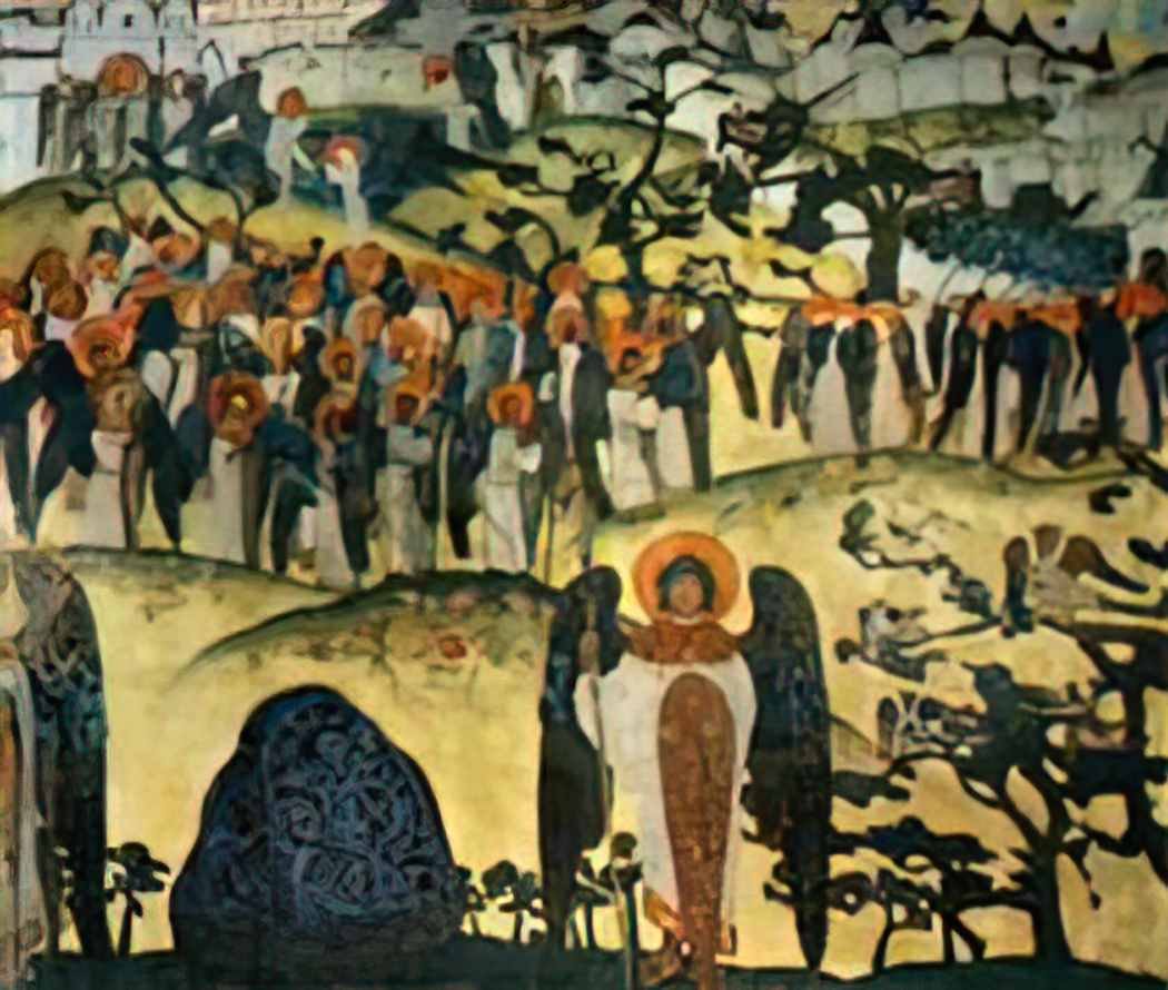 Nicholas Roerich treasure of angels 1905 Art A4 Photo Print