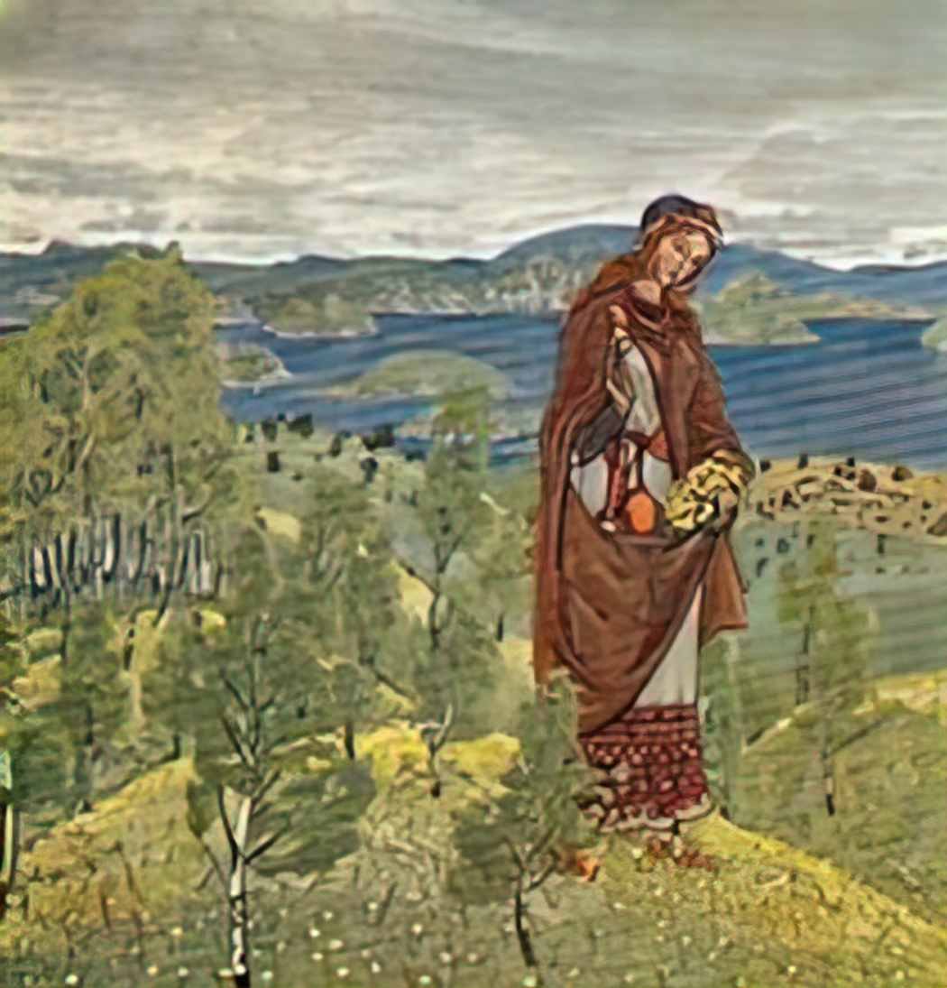 Nicholas Roerich unkrada 1909 Art A4 Photo Print