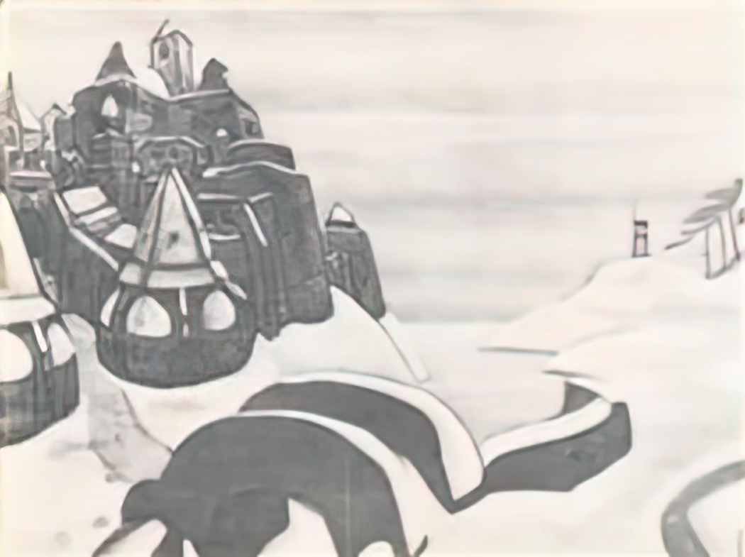 Nicholas Roerich untitled 1916 Art A4 Photo Print