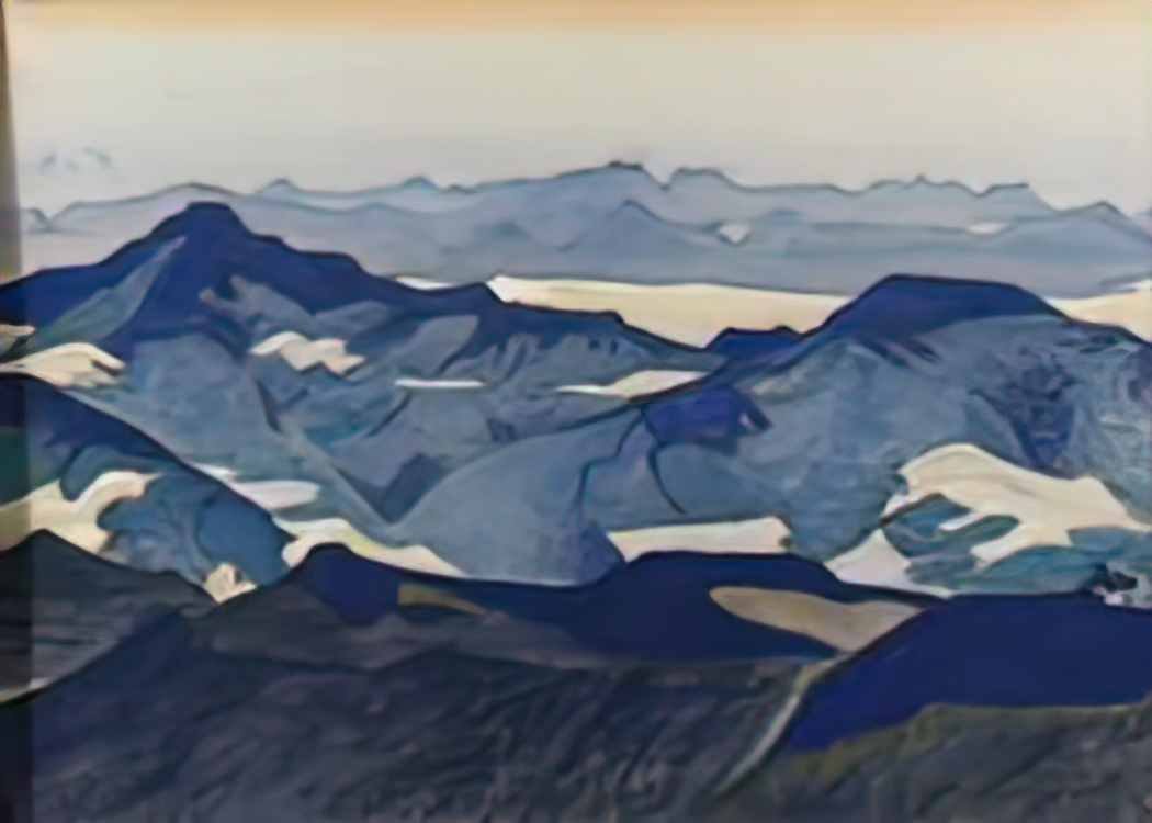 Nicholas Roerich view of jelar la Art A4 Photo Print