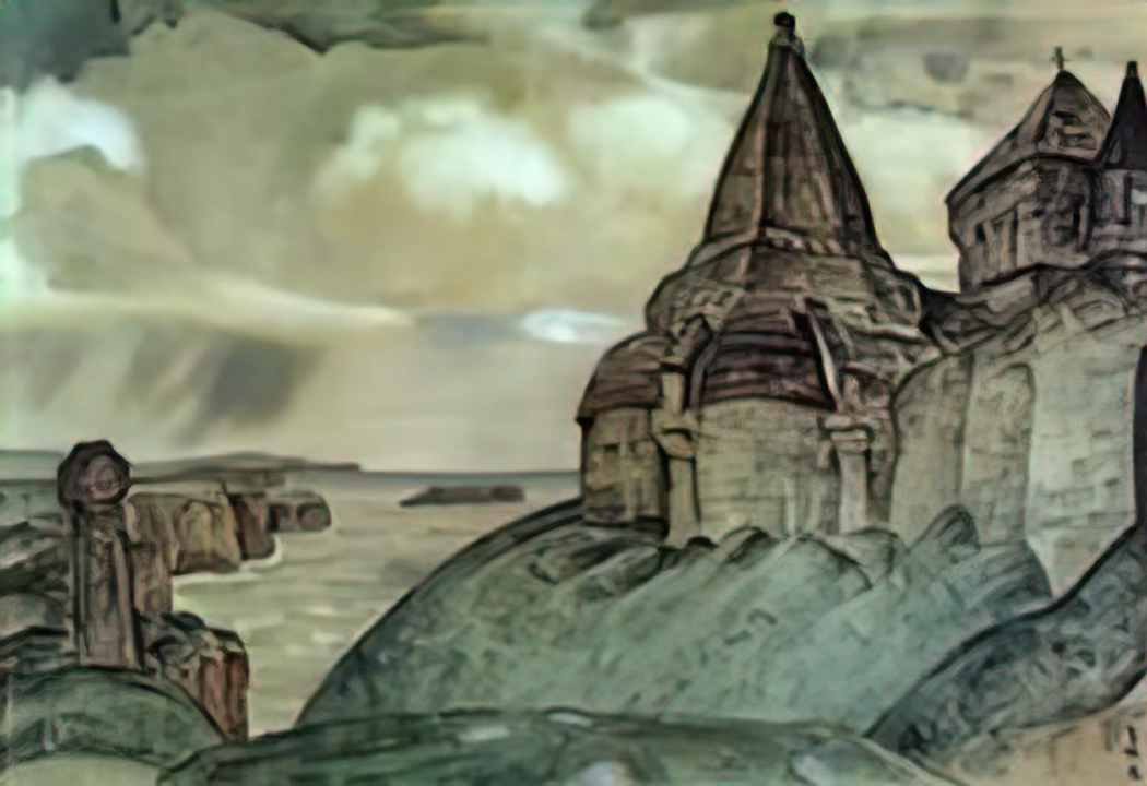 Nicholas Roerich viking s tomb 1908 Art A4 Photo Print