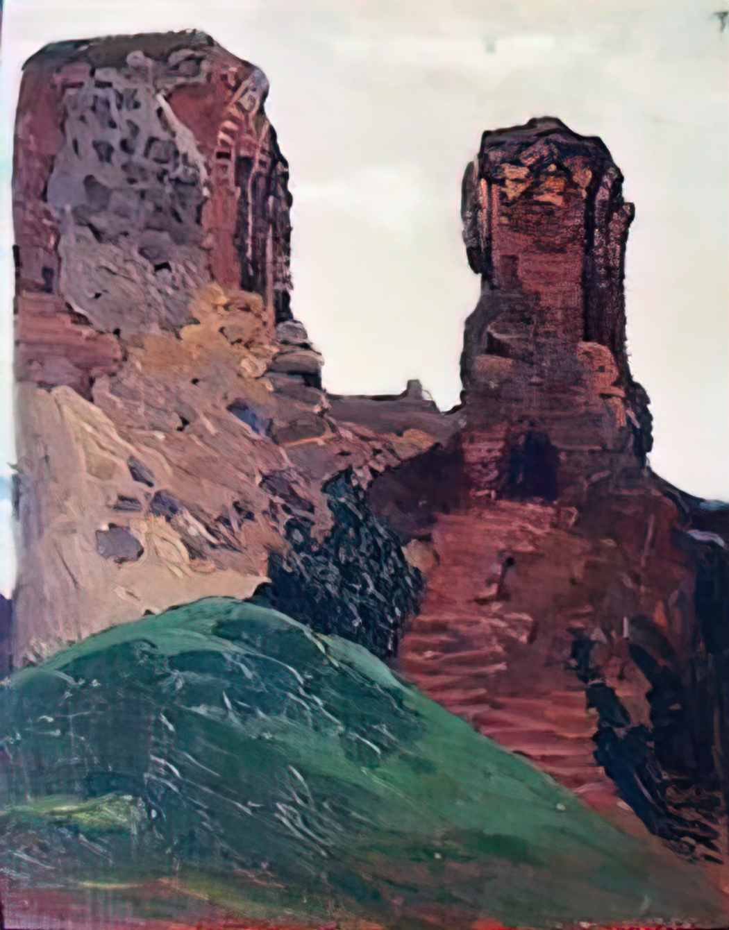Nicholas Roerich vilno ruins of castle 1903 Art A4 Photo Print