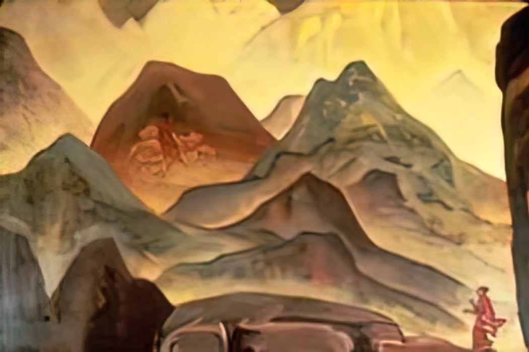Nicholas Roerich vision 1923 Art A4 Photo Print