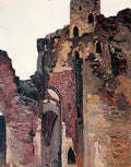 Nicholas Roerich wenden ruins of chapel 1903 Art A4 Photo Print