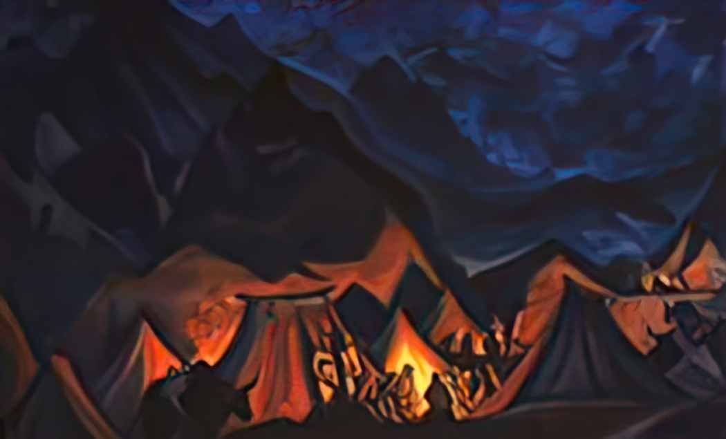 Nicholas Roerich whispers of desert Art A4 Photo Print
