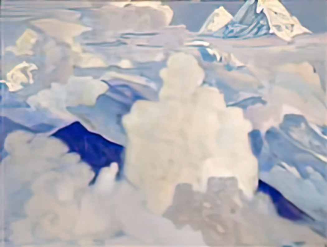 Nicholas Roerich white and celestial 1924 Art A4 Photo Print