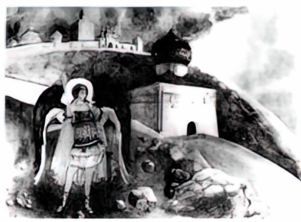 Nicholas Roerich white city 1916 Art A4 Photo Print