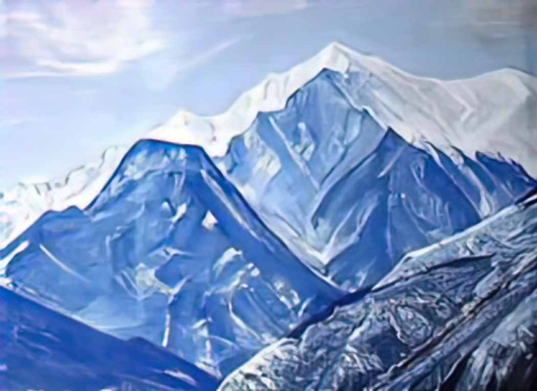 Nicholas Roerich white himalayas 1931 Art A4 Photo Print