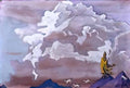 Nicholas Roerich white horses 1925 Art A4 Photo Print